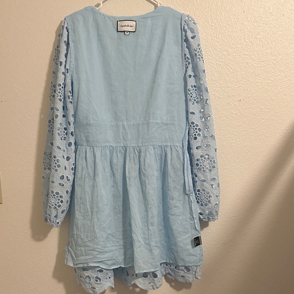 Layered with Love Size M Light Blue Eyelet Dress - Picture 11 of 12